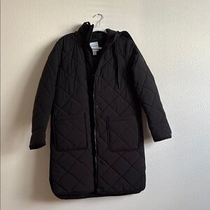 Women's Black Quilted Puffer Coat